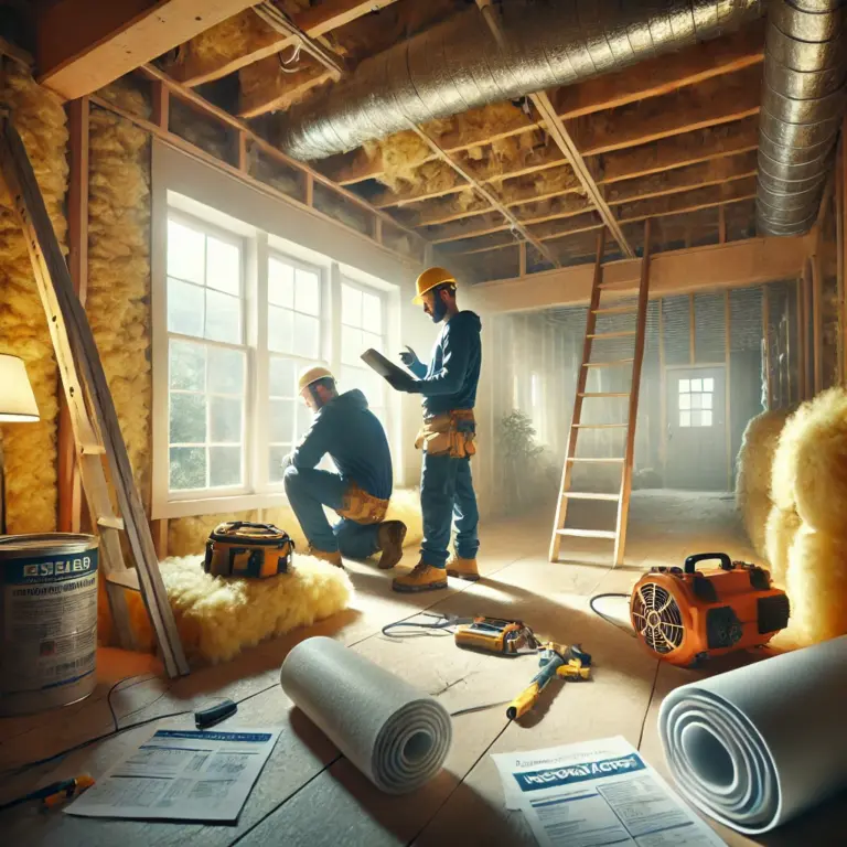 Insulation Contractors Working