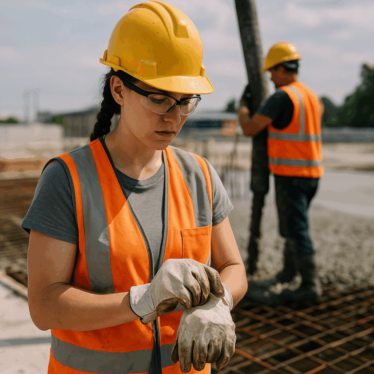 Female Concrete contractor